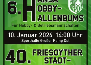 Hallenturniere am 10./11. Januar