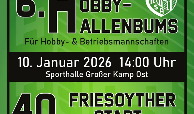 Hallenturniere am 10./11. Januar