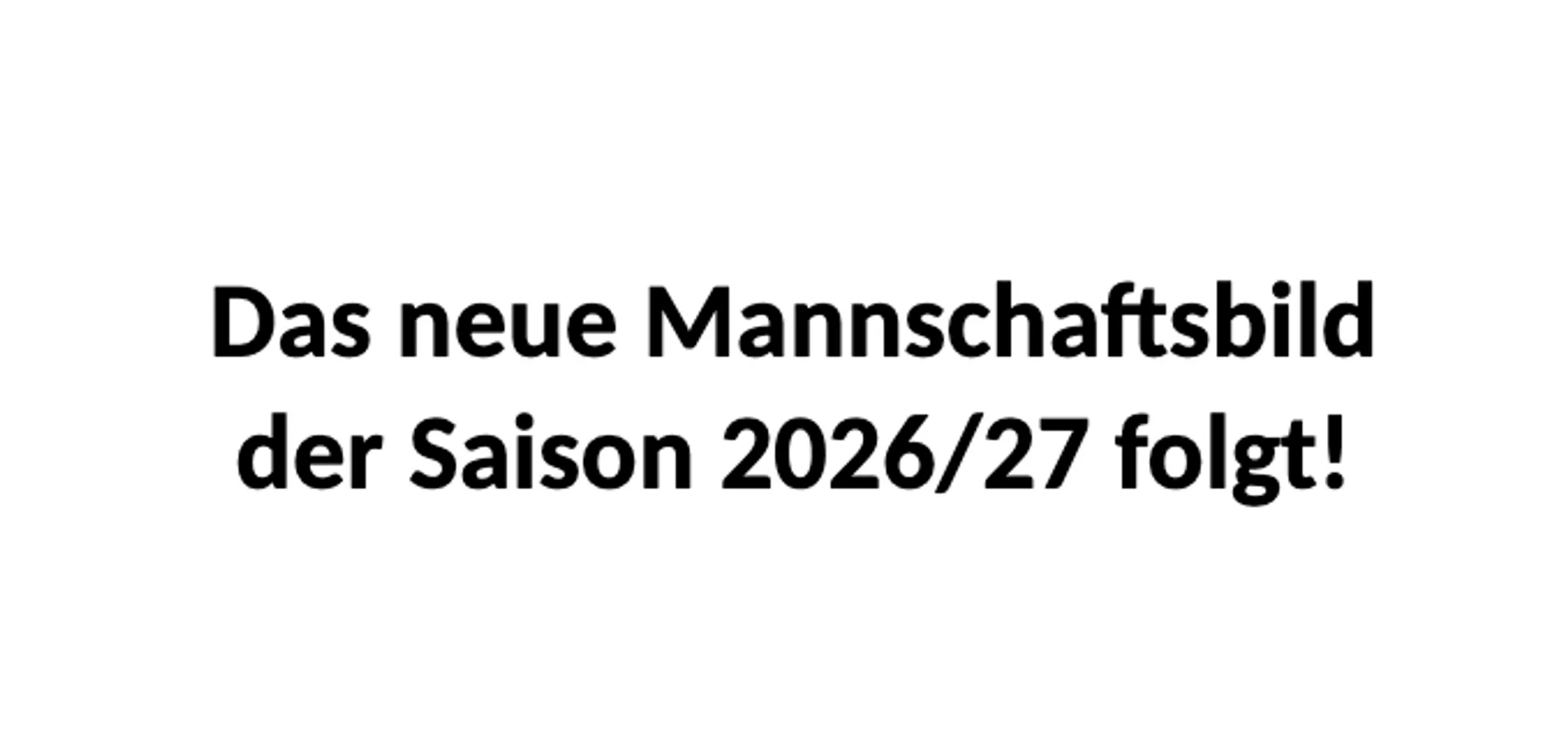 Mannschaftsfoto Erste Herren