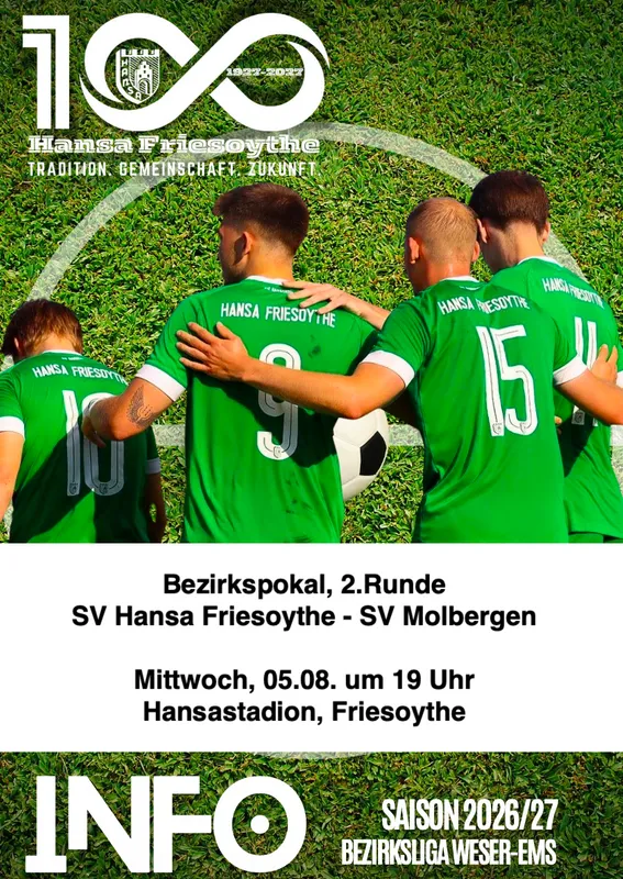 Bezirkspokal: Hansa-Molbergen