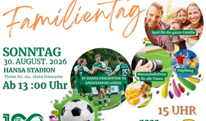 Familientag am 30. August