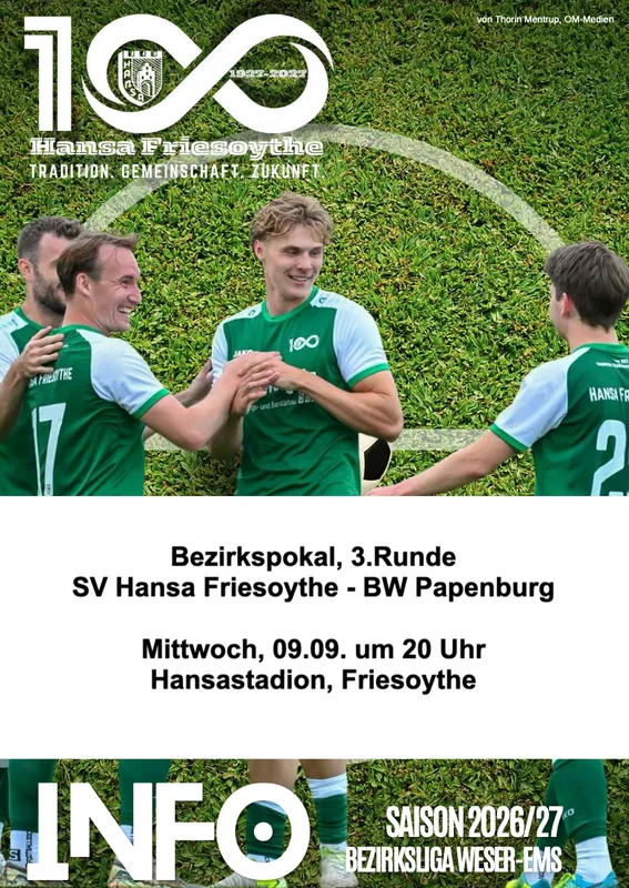 Bezirkspokal: Hansa-Papenburg